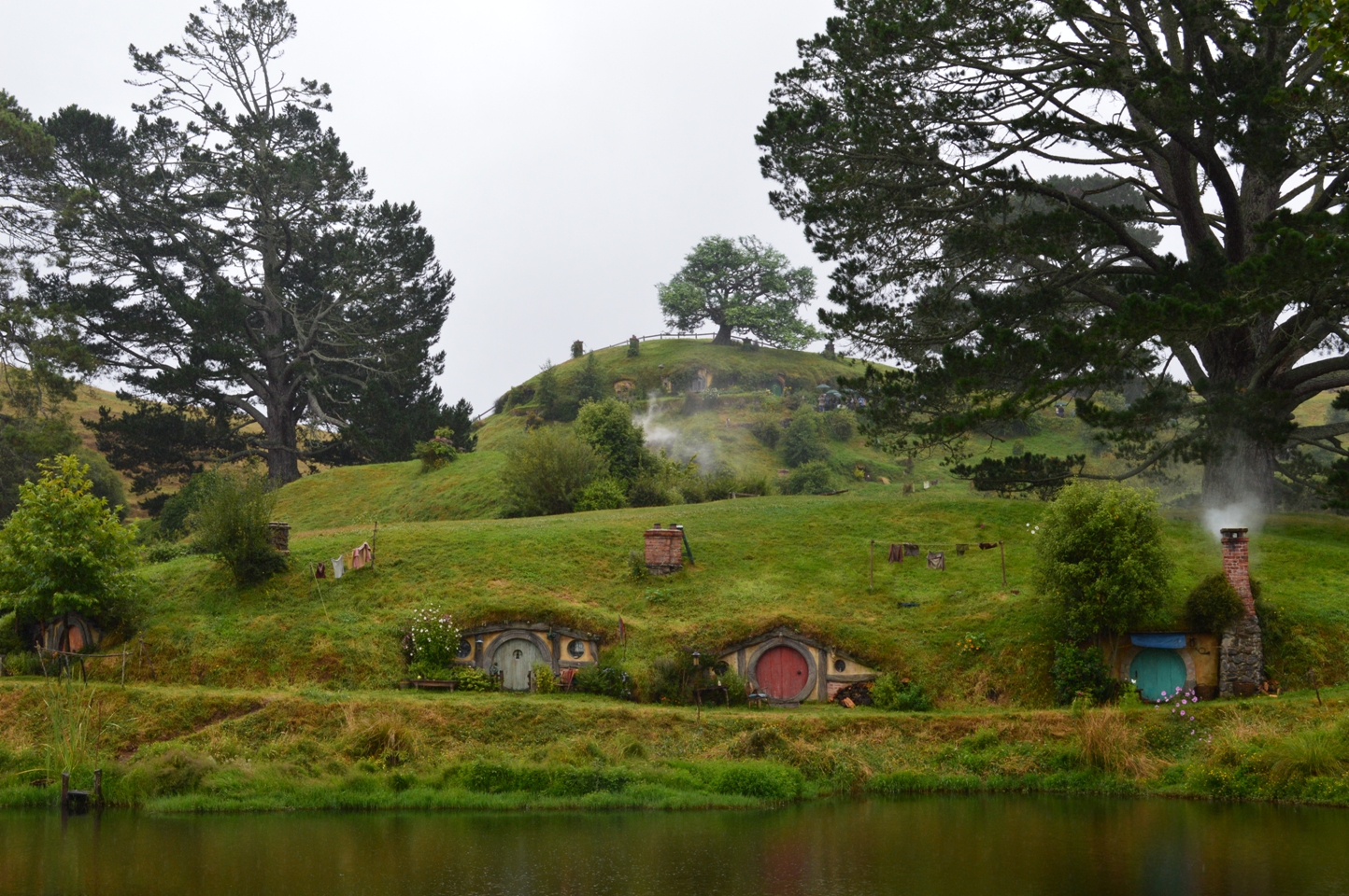 Hobbiton Hobbit huisjes Nieuw Zeeland